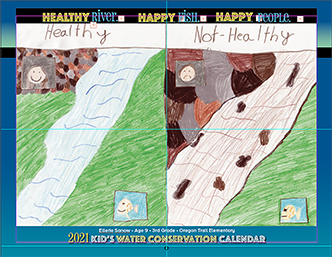 Clackamas River Water Providers Conservation Calendar 2021 calendar water conservation